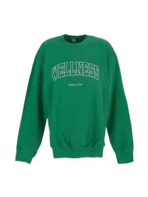 Zielony Sweter z Długimi Rękawami Sporty & Rich