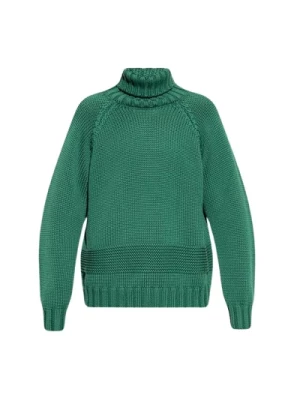 Zielony sweter z golfem Dsquared2