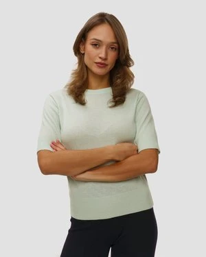 Zielony Sweter Z Kaszmiru Damski Allude