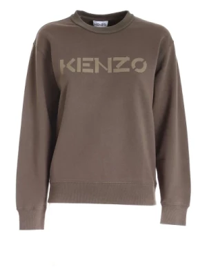 Zielony Sweter z Logo Kenzo