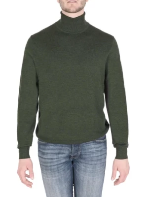Zielony Sweter z Wełny Calvin Klein