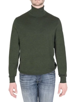 Zielony Sweter z Wełny od Calvin Klein Calvin Klein