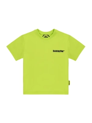 Zielony T-shirt dziecięcy z uśmiechem logo Barrow