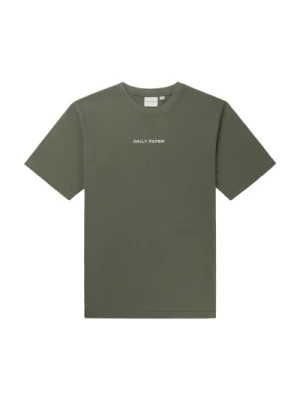 Zielony T-shirt Logotype Wiosna/Lato 2024 Daily Paper
