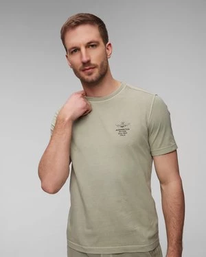 Zielony T-shirt Męski Aeronautica Militare