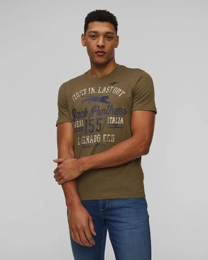 Zielony T-shirt Męski Aeronautica Militare