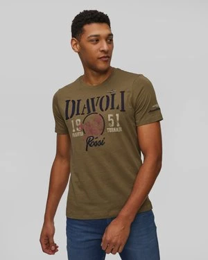 Zielony T-shirt Męski Aeronautica Militare