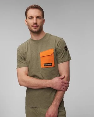 Zielony T-shirt męski Napapijri S-Tepees