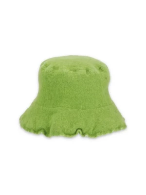 Zielony wełniany kapelusz wiaderko dla mężczyzn Comme des Garçons