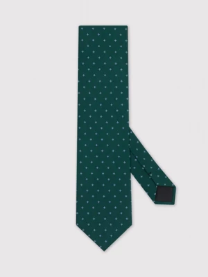 Zielony wzorzysty krawat z jedwabiu Pako Lorente