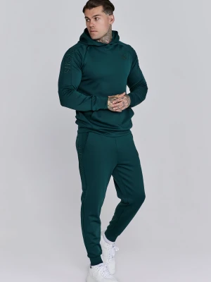 Zdjęcie produktu SikSilk Męski zielony zestaw bluza z kapturem i spodnie dresowe