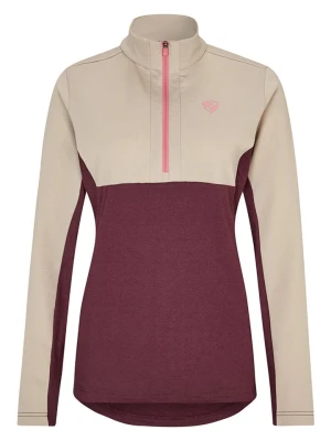 Ziener Bluza polarowa "Japra" w kolorze beżowo-czerwonym rozmiar: 38