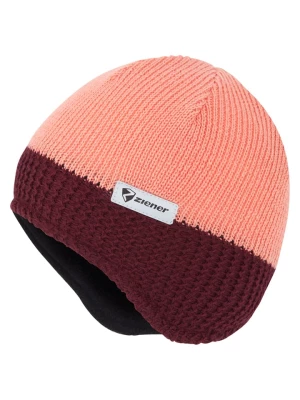 Ziener Czapka beanie "Igosch" w kolorze jasnoróżowo-czerwonym rozmiar: XS