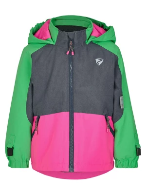 Ziener Kurtka narciarska "Amely" w kolorze szaro-zielono-różowym rozmiar: 110