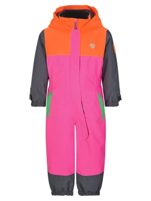 Ziener Kombinezon narciarski "Anup" w kolorze różowo-pomarańczowo-szarym rozmiar: 86