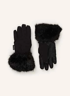 Ziener Rękawiczki Narciarskie Kwinz-Z Ze Sztucznym Futrem schwarz