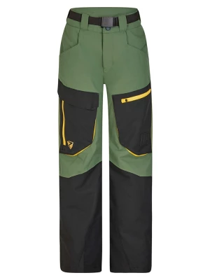 Ziener Spodnie narciarskie "Akando" w kolorze oliwkowo-czarnym rozmiar: 104