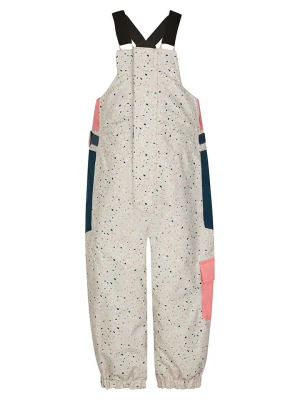 Ziener Spodnie narciarskie "Alena" w kolorze kremowo-granatowym ze wzorem rozmiar: 86