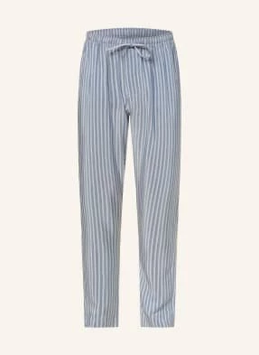 Zimmerli Spodnie Od Piżamy Pinstripes blau