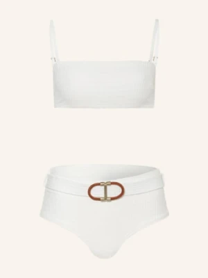 Zimmermann Bikini Bandeau Alight weiss