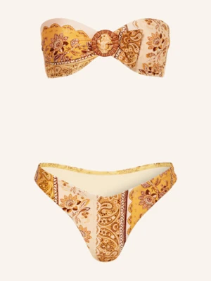 Zimmermann Bikini Bandeau Lucky gelb