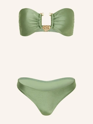 Zimmermann Bikini Bandeau Rhiannon gruen CIEMNOZIELONY