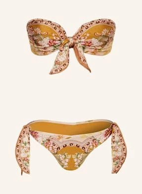 Zimmermann Bikini Bandeau Wylie gruen