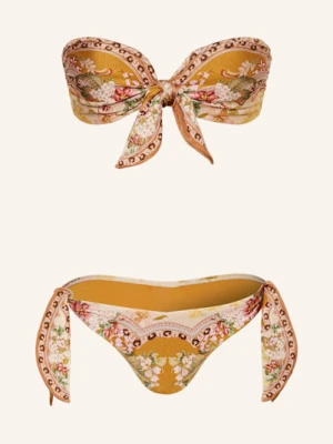 Zimmermann Bikini Bandeau Wylie gruen
