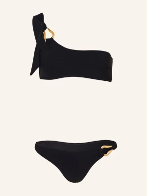 Zimmermann Bikini Na Jedno Ramię Roselight schwarz