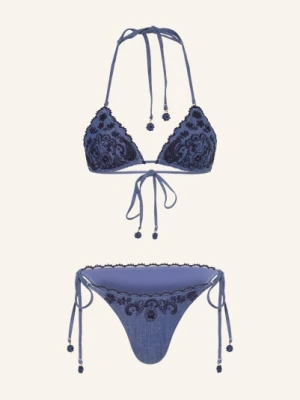 Zimmermann Bikini Trójkątne Aster Denim blau