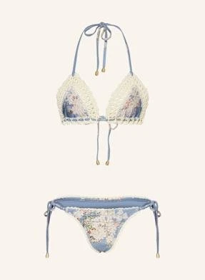Zimmermann Bikini Trójkątne Cascadian blau