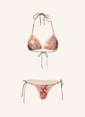 Zimmermann Bikini Trójkątne Devi rosa