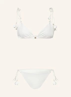 Zimmermann Bikini Trójkątne Pop Flower weiss