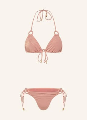 Zimmermann Bikini Trójkątne Rhiannon Z Błyszczącą Przędzą rosa