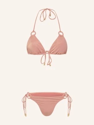 Zimmermann Bikini Trójkątne Rhiannon Z Błyszczącą Przędzą rosa BLADORÓŻOWY