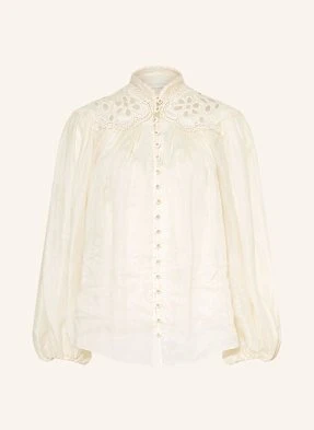 Zimmermann Bluzka Coco Z Dziurkowaną Koronką beige