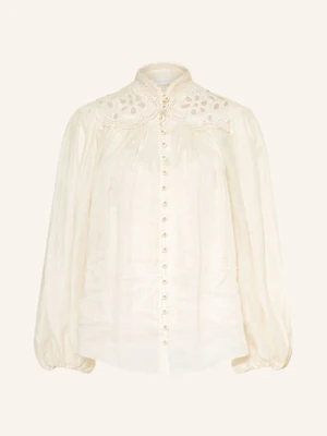Zimmermann Bluzka Coco Z Dziurkowaną Koronką beige