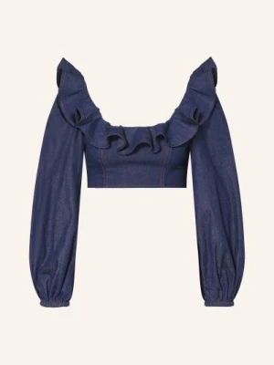 Zimmermann Bluzka Dżinsowa Aster Z Falbanami blau