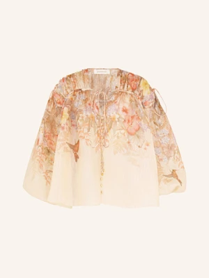 Zimmermann Bluzka Illuminate Drawn Z Lnem I Jedwabiem orange