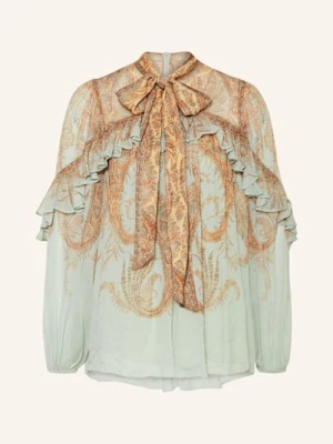 Zimmermann Bluzka Memento Z Falbankami I Zdejmowaną Kokardą gruen