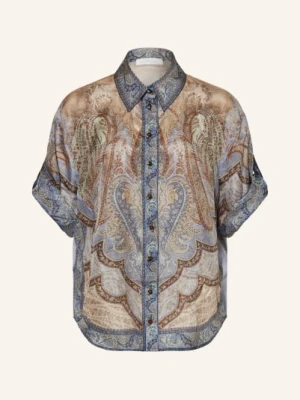 Zimmermann Bluzka Wanderlust Z Jedwabiu blau