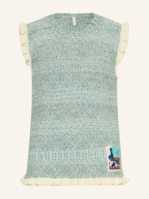 Zimmermann Dzianinowy Top Patience Z Falbanami blau