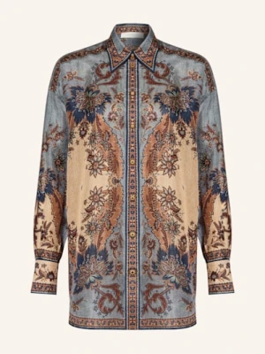 Zimmermann Koszula Ascension Z Jedwabiu blau