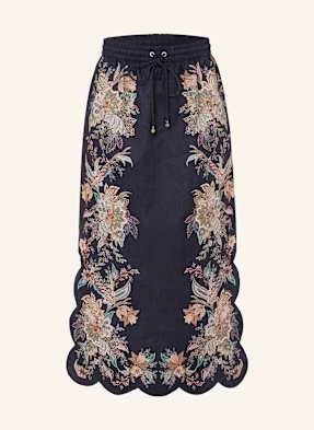 Zimmermann Spódnica Z Lnu Rhiannon W Stylu Jeansowym blau
