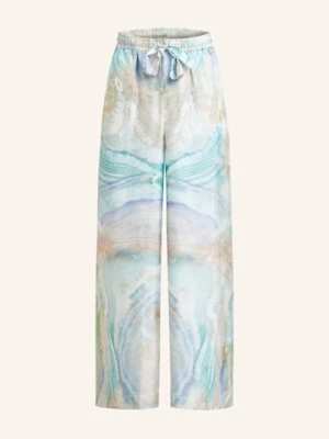 Zimmermann Spodnie Marlena Illuminate Z Jedwabiu blau