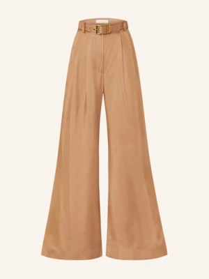 Zimmermann Spodnie Z Jedwabiu braun