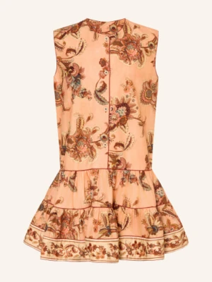 Zimmermann Sukienka Aster Z Falbanami orange