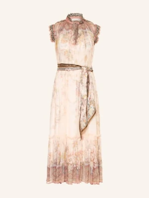 Zimmermann Sukienka Koktajlowa Alchemy Z Falbanami rosa