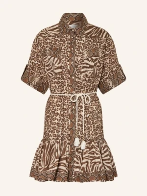 Zimmermann Sukienka Koszulowa Wanderlust braun