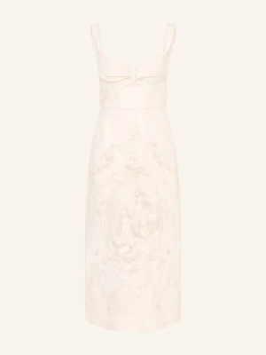Zimmermann Sukienka Lniana Drape weiss